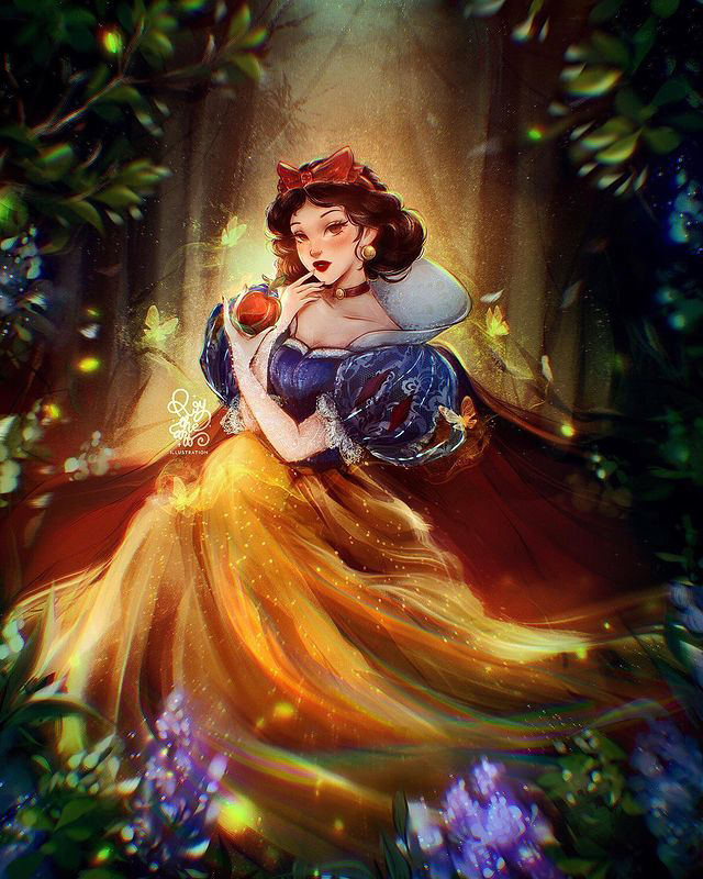 All Disney Princess including Raya art