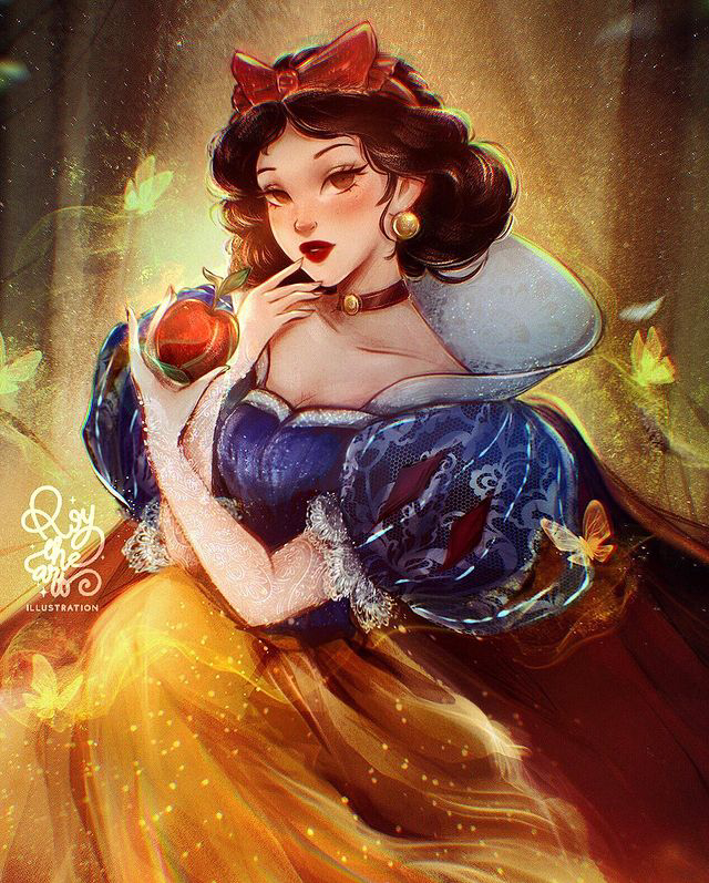 All Disney Princess including Raya art