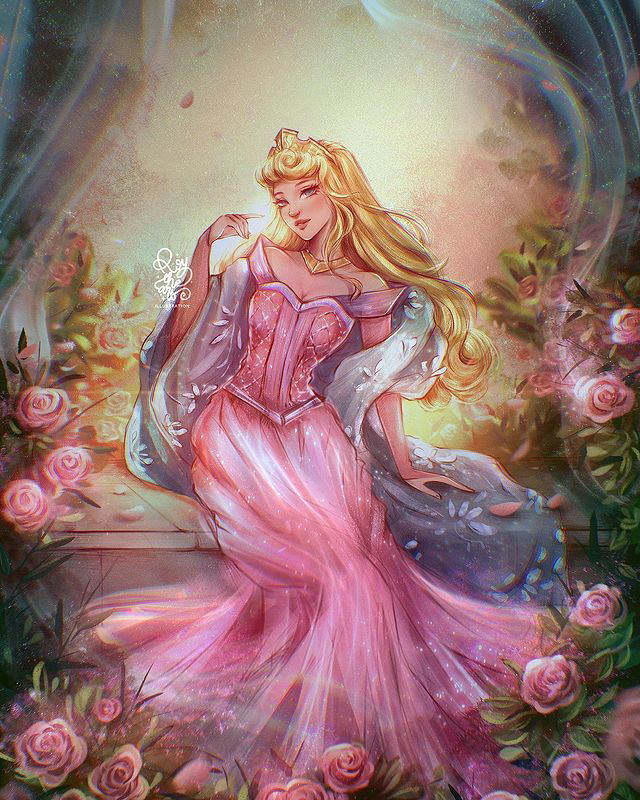 All Disney Princess including Raya art