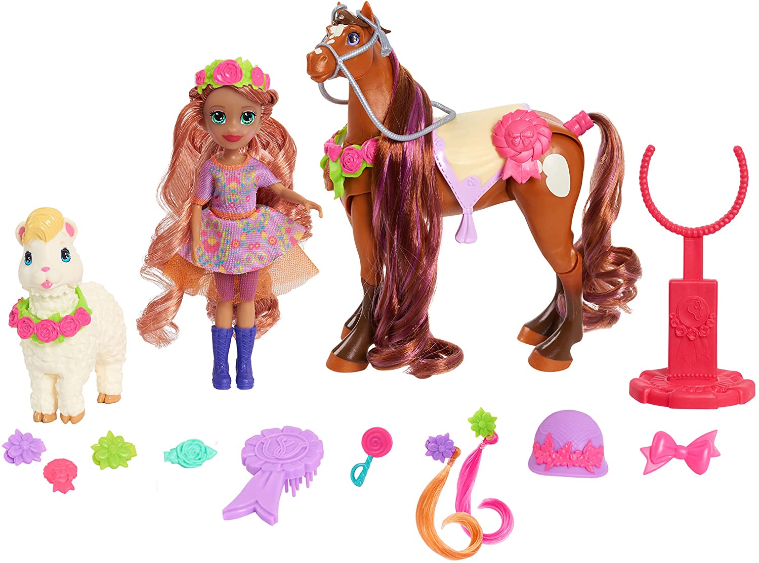Winners Stable Camp Clover Barn – Set Gioco Fienile Con Bambola E Cavallo – 33 Pezzi Inclusi – Per Bambine E Bambini Dai 3 Anni