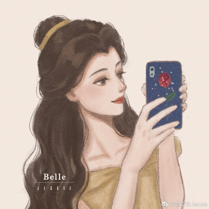 Disney Princess phone selfie art - YouLoveIt.com