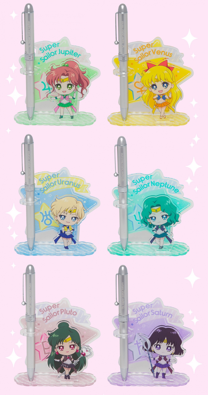 Sailor Moon Eternal chibi ballpoint pen with acrylic stand