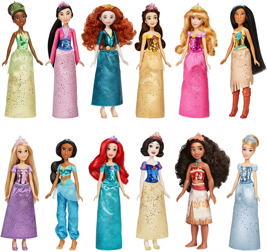 Disney Princess Royal Collection - 12 Royal Shimmer dolls in one set