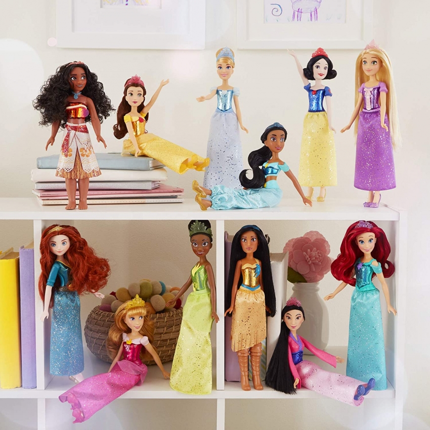 Disney Princess Royal Collection - 12 Royal Shimmer dolls in one set