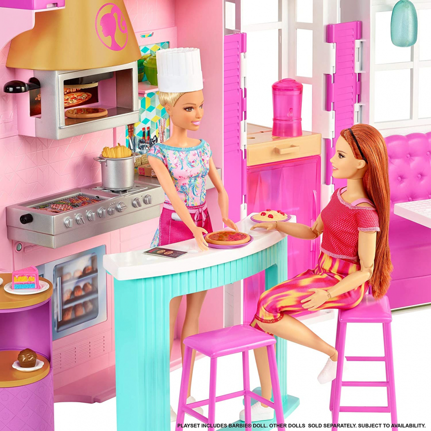 Barbie Cook ‘N Grill Restaurant doll and playset