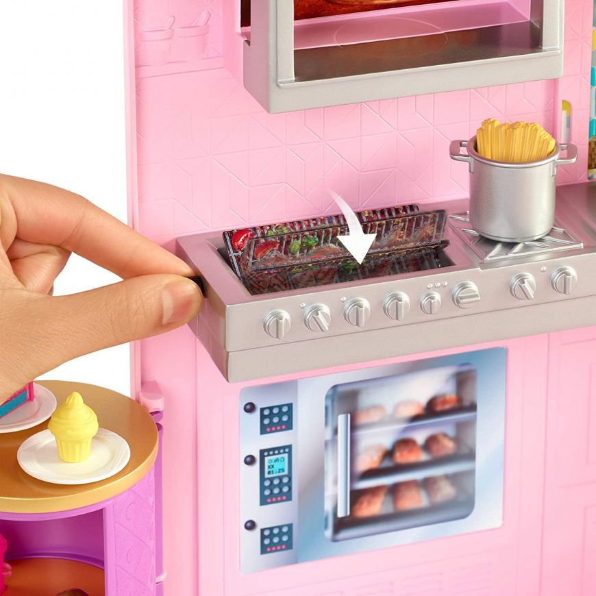 Barbie Cook ‘N Grill Restaurant doll and playset