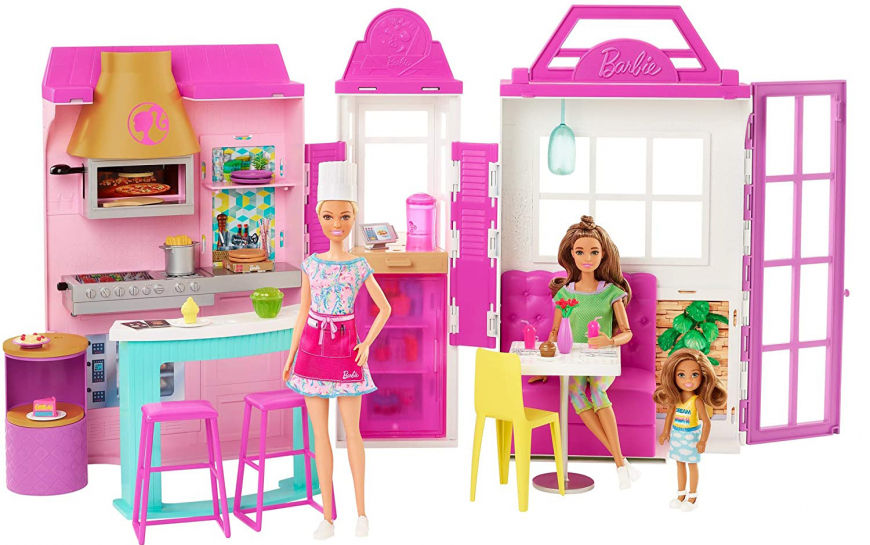 Barbie Cook ‘N Grill Restaurant doll and playset