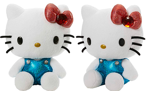 Mattel Hello Kitty plush doll in sparkling outfit