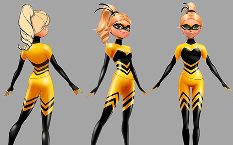 Beautiful concept art of Queen Bee from Miraculous Ladybug