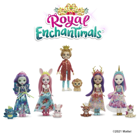 Royal Enchantimals 5-pack doll set