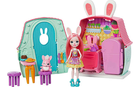 Enchantimals Bree Bunny Cottage with doll playset