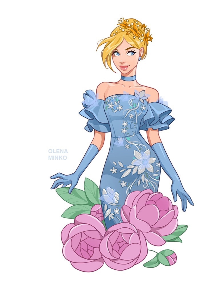 Disney Princess flower art