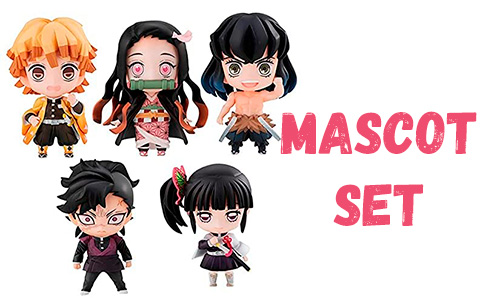 Demon Slayer Kimetsu no Yaiba mini figures Mascot set from MegaHouse