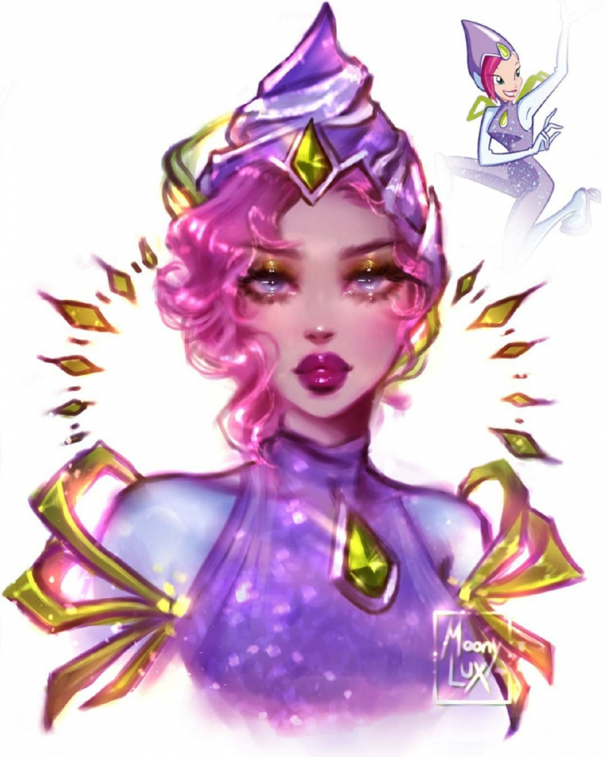 Winx Sparkle art stylization from Moony