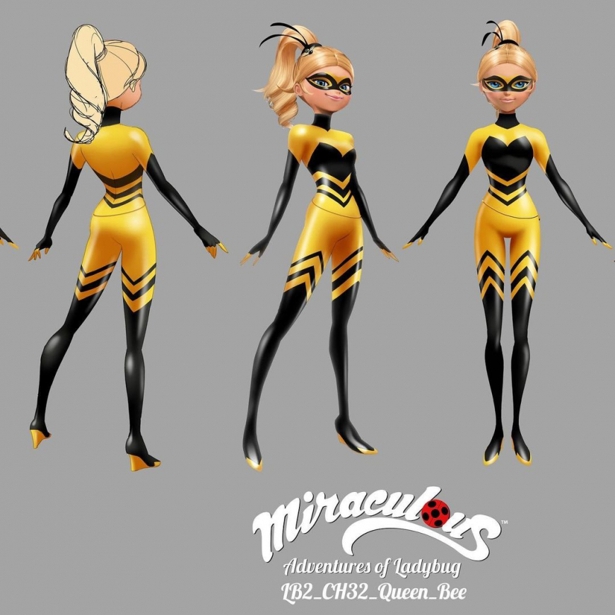 Beautiful concept art of Queen Bee from Miraculous Ladybug