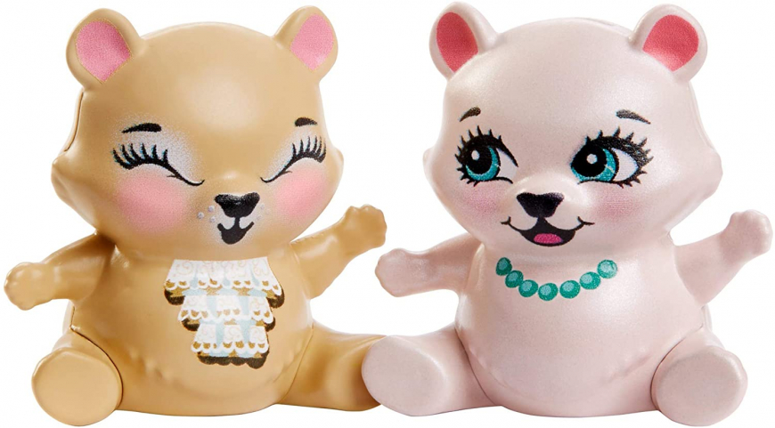 Royal Enchantimals Braylee Bear and Bannon Bear dolls