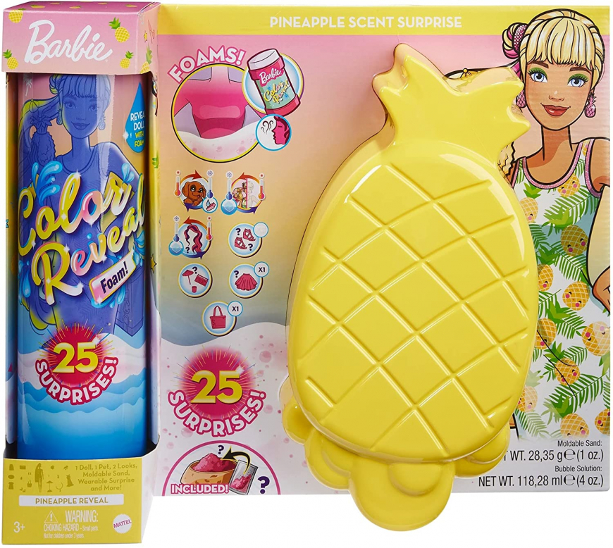 Barbie Color Reveal Foam Pineapple
