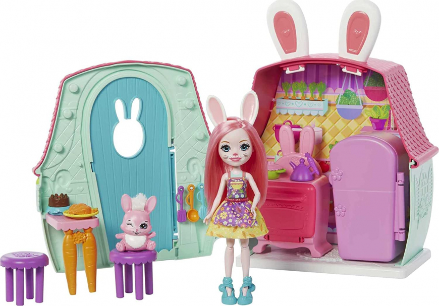 Enchantimals Bree Bunny Cottage with doll playset