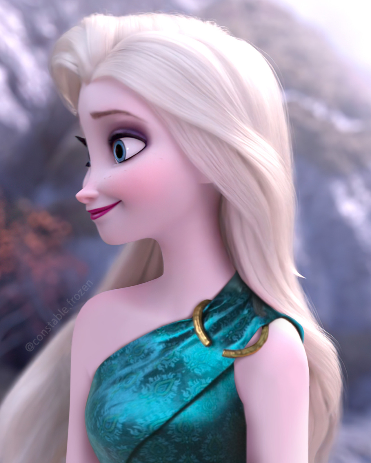 Elsa in some fantasy outfits - photoshop 
