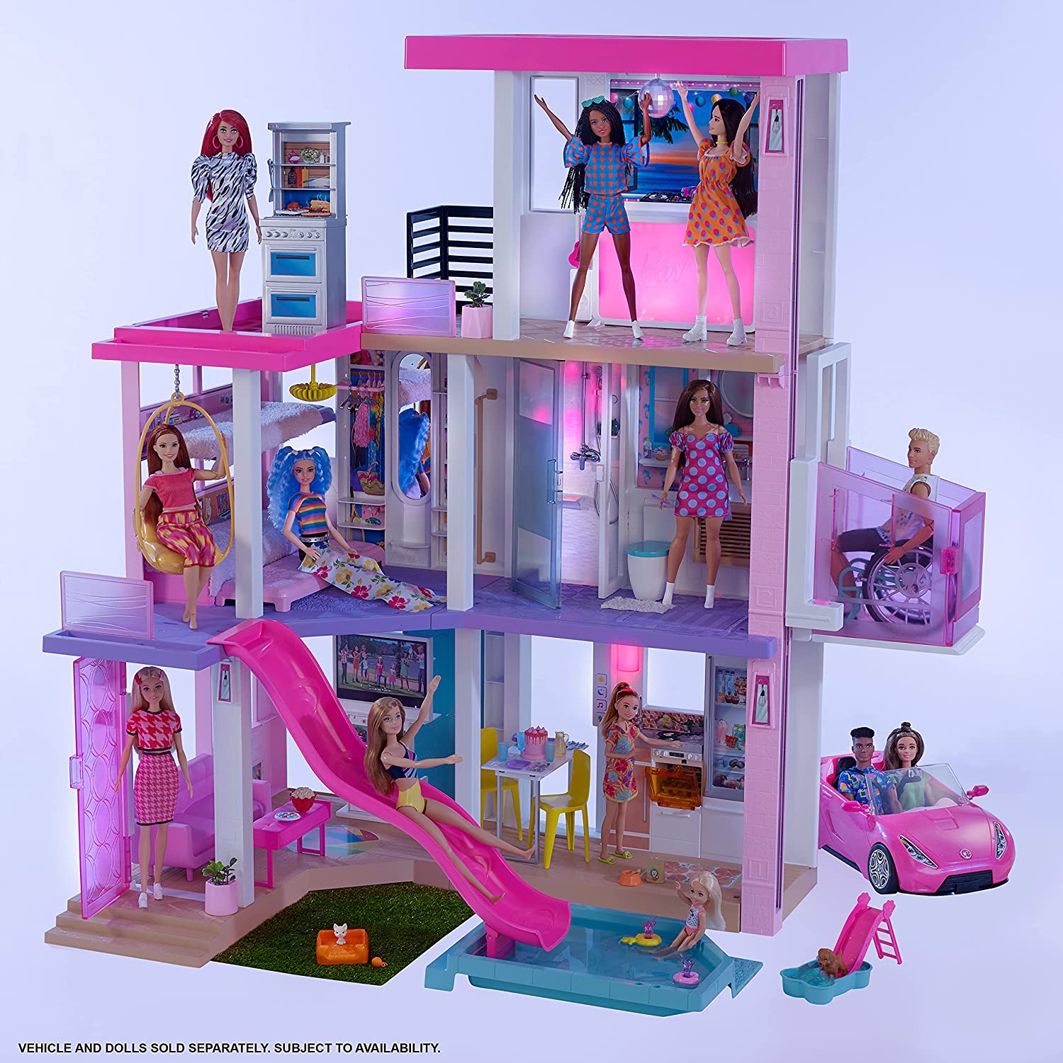 New Barbie Dreamhouse 2021 with lights and sounds - YouLoveIt.com