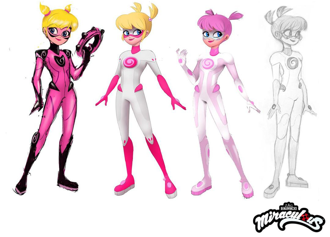 Miraculous Ladybug Pigella in pictures and concept art.