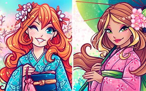 Hanami Winx Club beautiful art