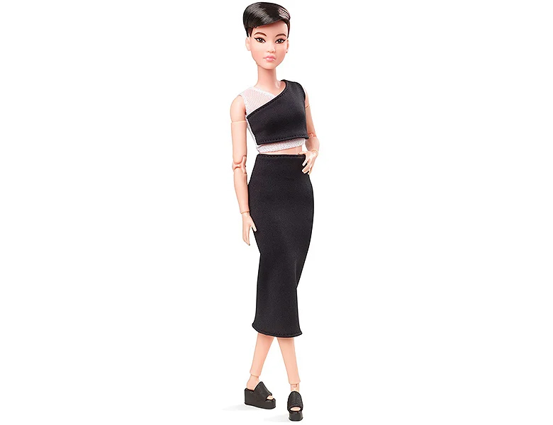 Barbie Looks 2021 Petite (short black hair) doll