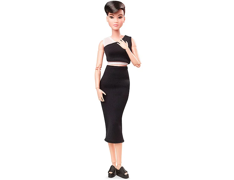 Barbie Looks 2021 Petite (short black hair) doll