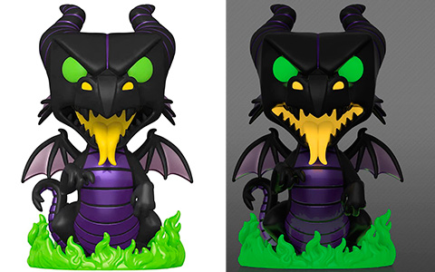 Funko Pop Disney Villains - Glow in The Dark 10" Maleficent Dragon figure