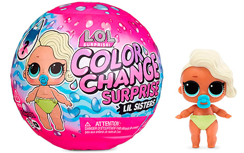 LOL Surprise Color Change Lil Sisters dolls