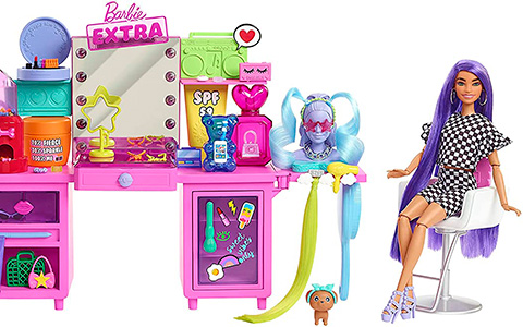 Barbie Extra Vanity Playset with doll