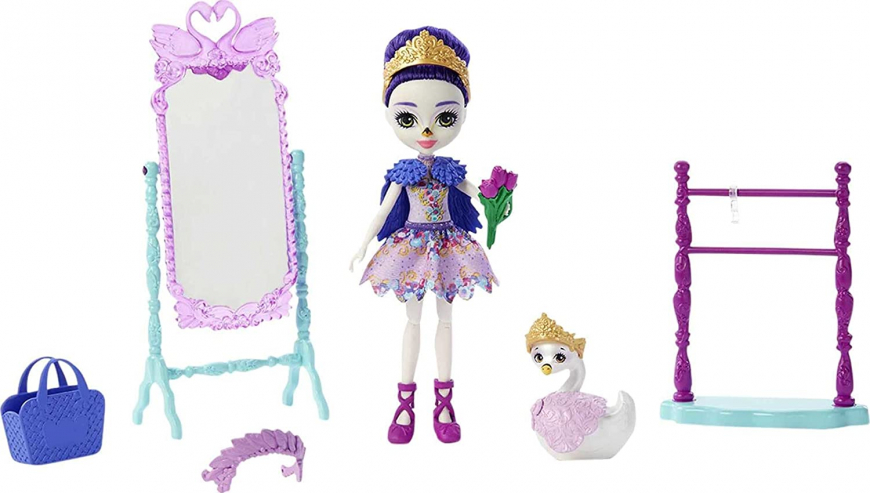 Royal Enchantimals Grande Ballet Studio Playset with Sarely Swan doll