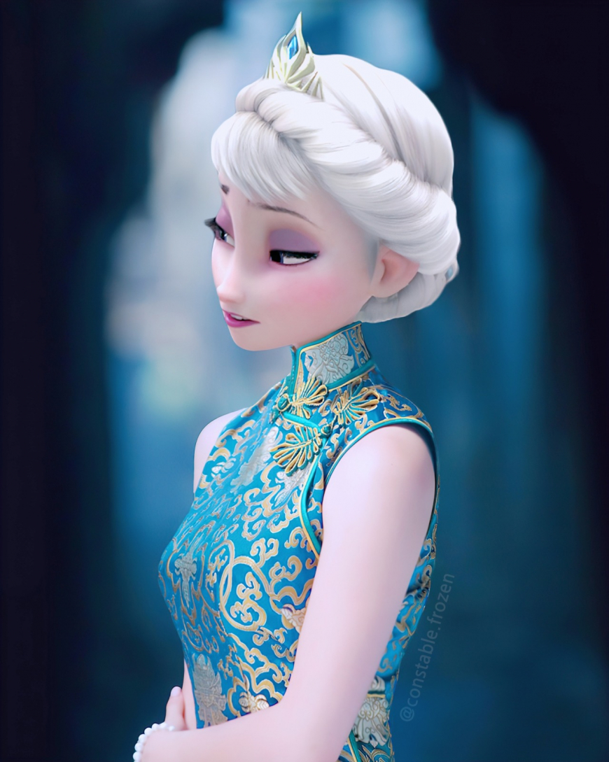 Frozen 2 Elsa fantasy outfits photoshop