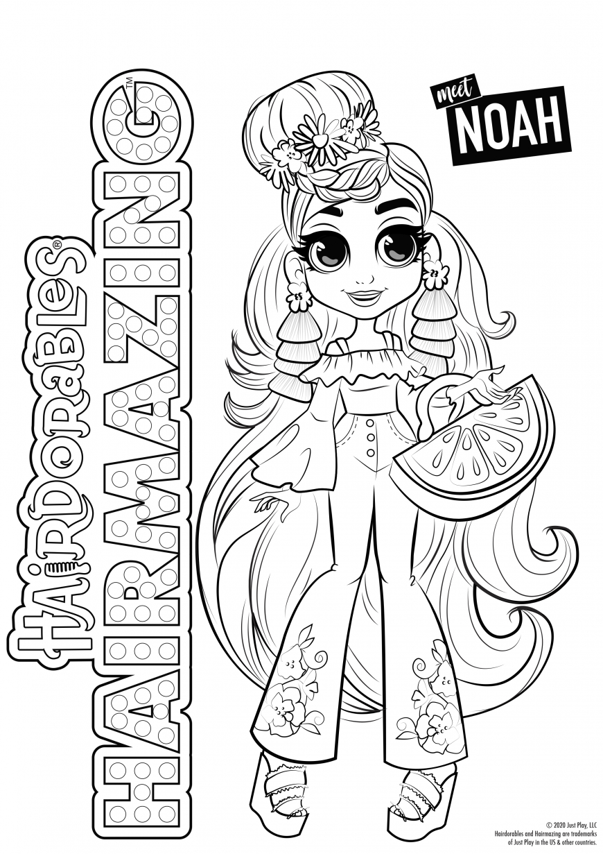 Hairdorables Hairmazing coloring pages