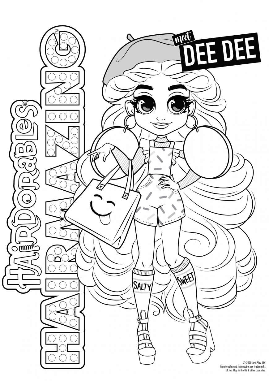 Hairdorables Hairmazing coloring pages