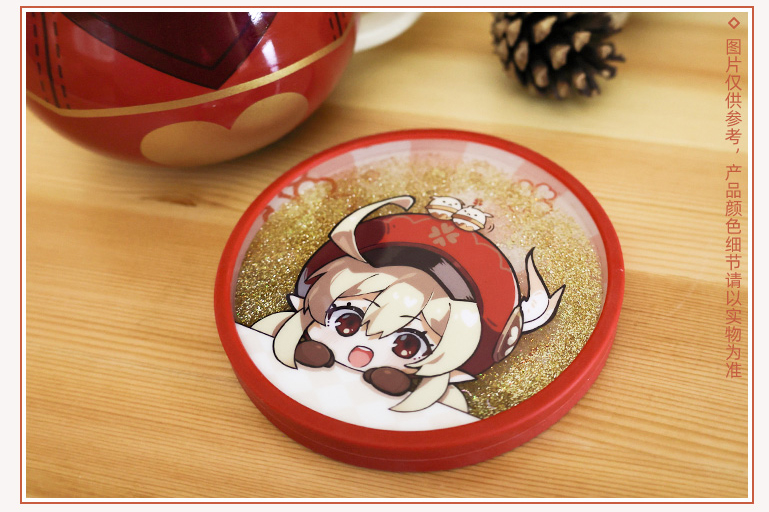 Klee coaster with glitter