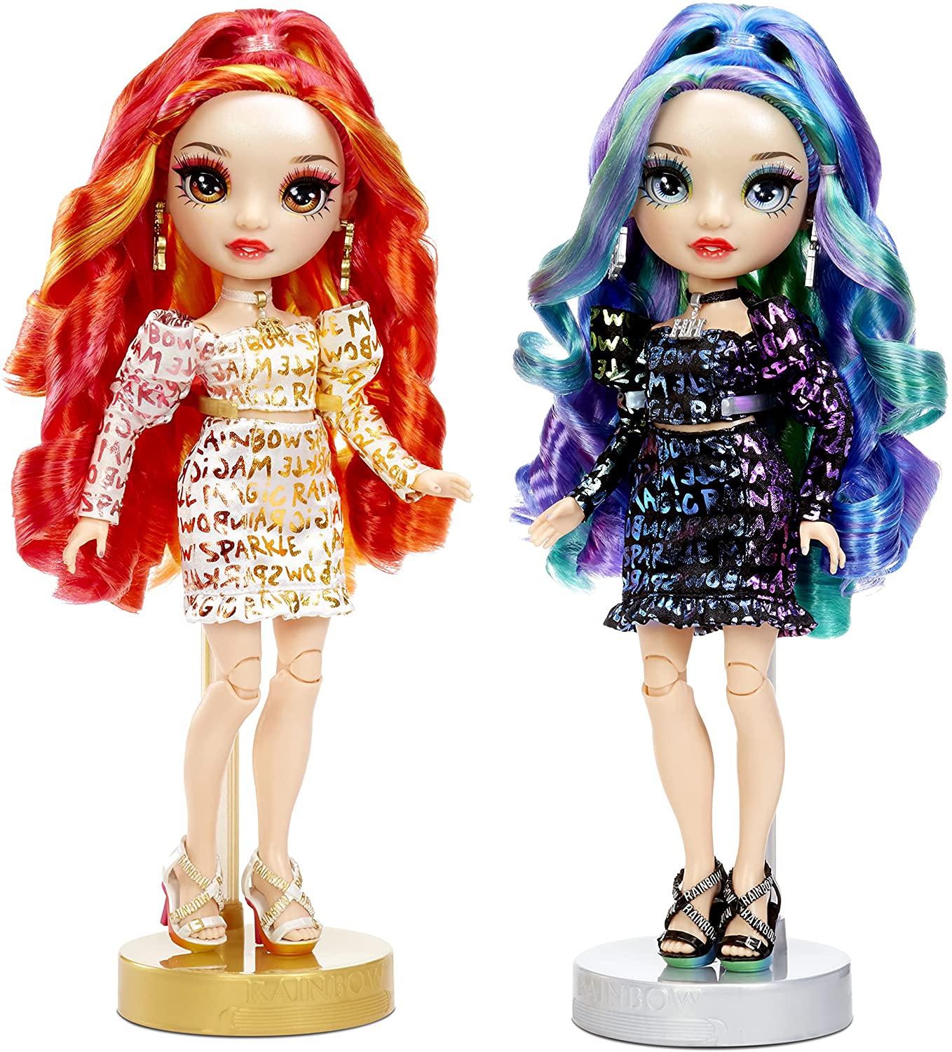 Rainbow High Twins 2-Pack doll set - Laurel DeVious and Holly DeVious ...