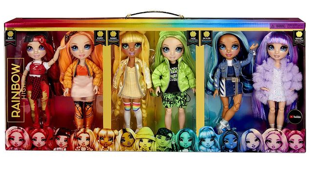 Rainbow High 6-pack collect the rainbow outfits