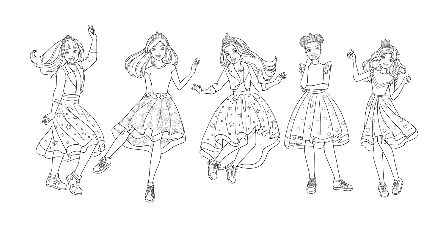 Barbie princess online coloring games