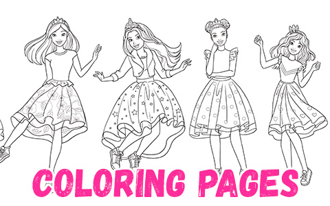 Barbie coloring pages 