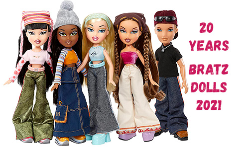 New Bratz 2021 original dolls: Cloe, Sasha, Jade, Yasmin and Cameron - 20th years special edition