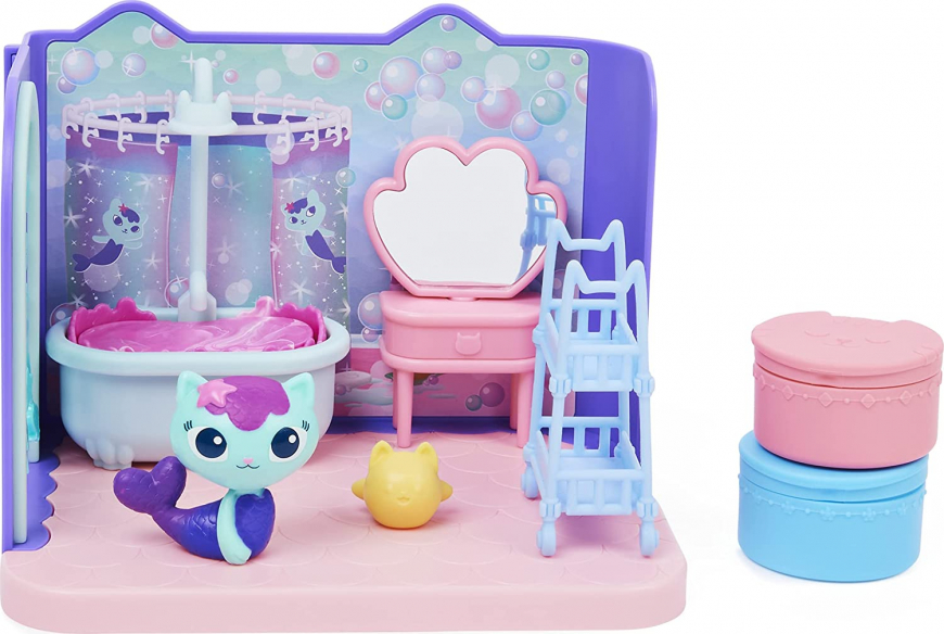 Primp and Pamper Bathroom with Mercat Figure