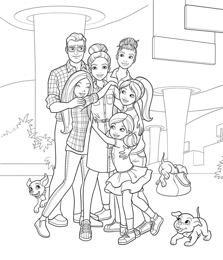 Barbie Princess Adventure coloring page free for print