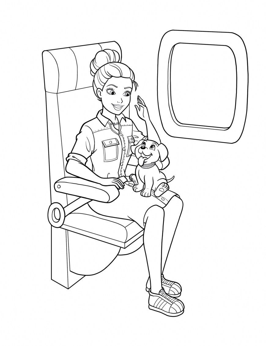 Barbie Princess Adventure coloring page free for print