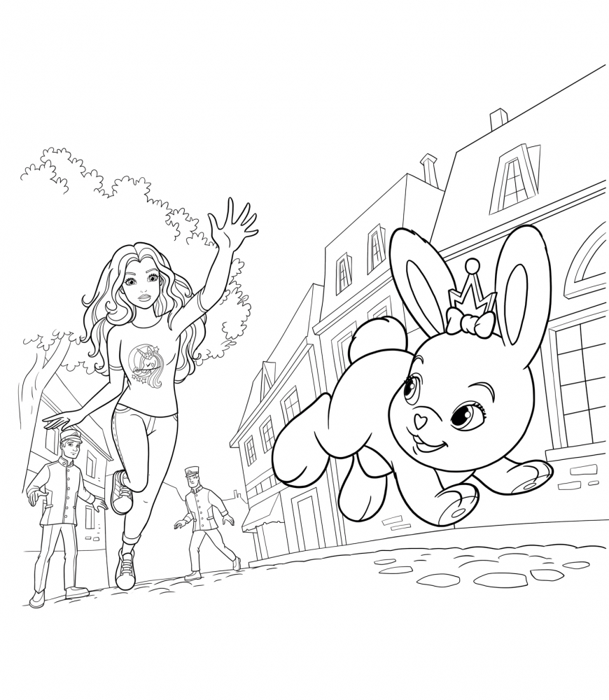 Barbie Princess Adventure coloring page free for print