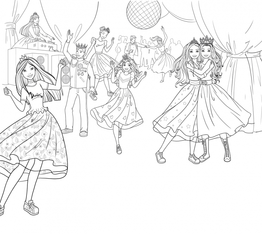 Barbie Princess Adventure coloring page free for print