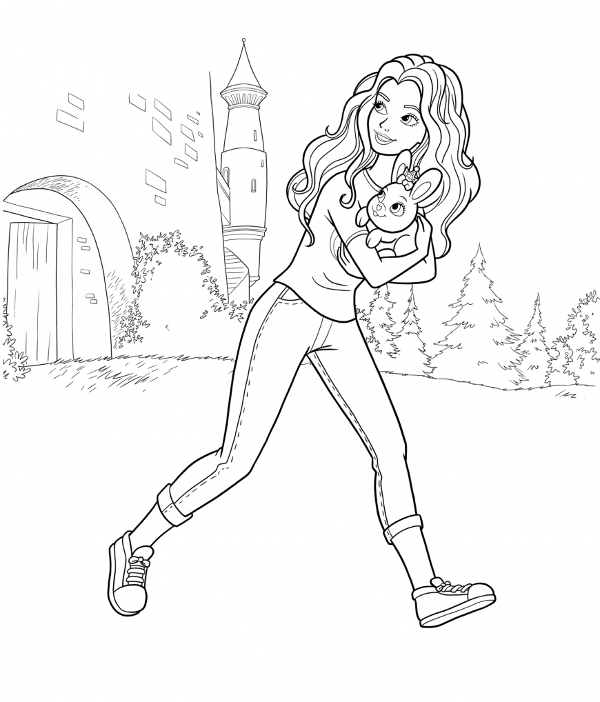 Barbie Princess Adventure coloring page free for print