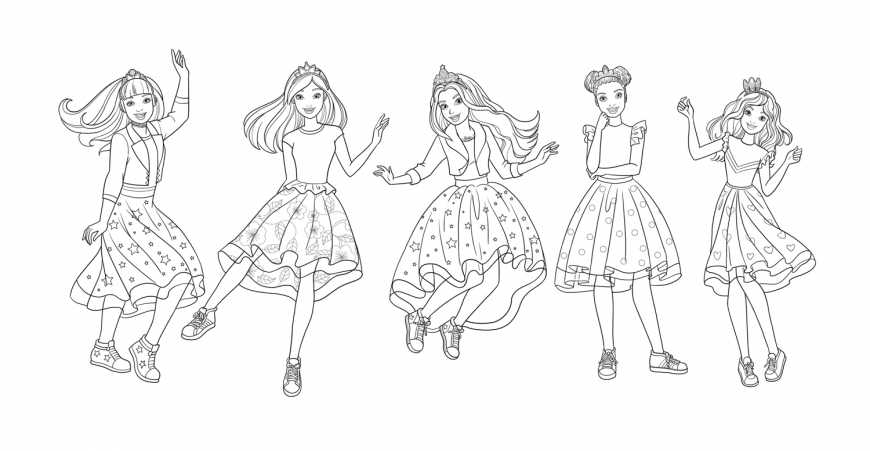 Barbie Princess Adventure coloring page free for print