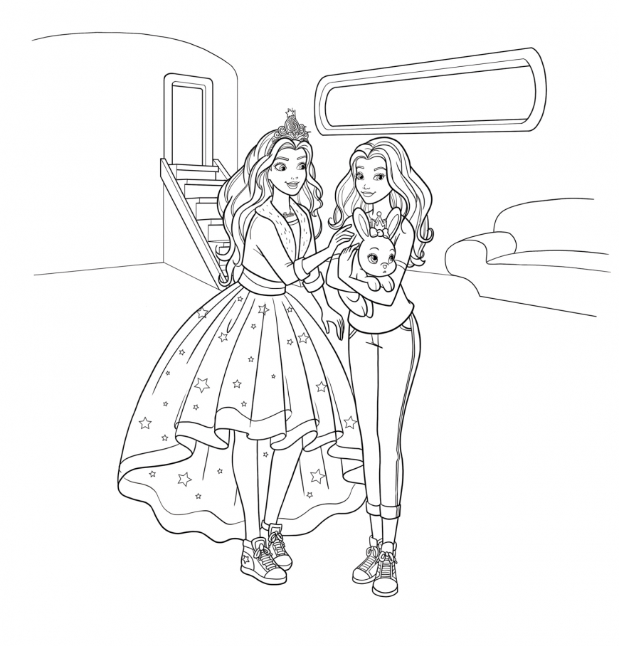 Barbie Princess Adventure coloring page free for print