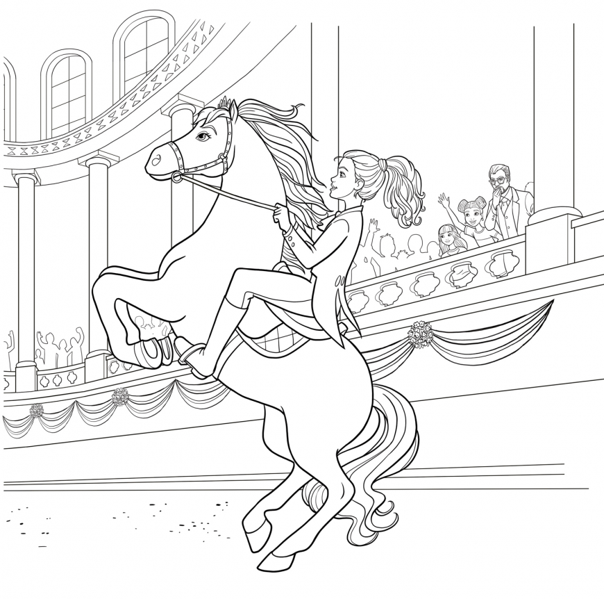 Barbie Princess Adventure coloring page free for print